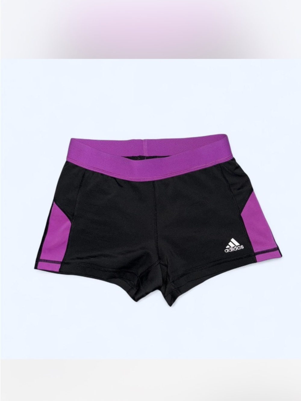 adidas Women’s Black & Purple compression shorts